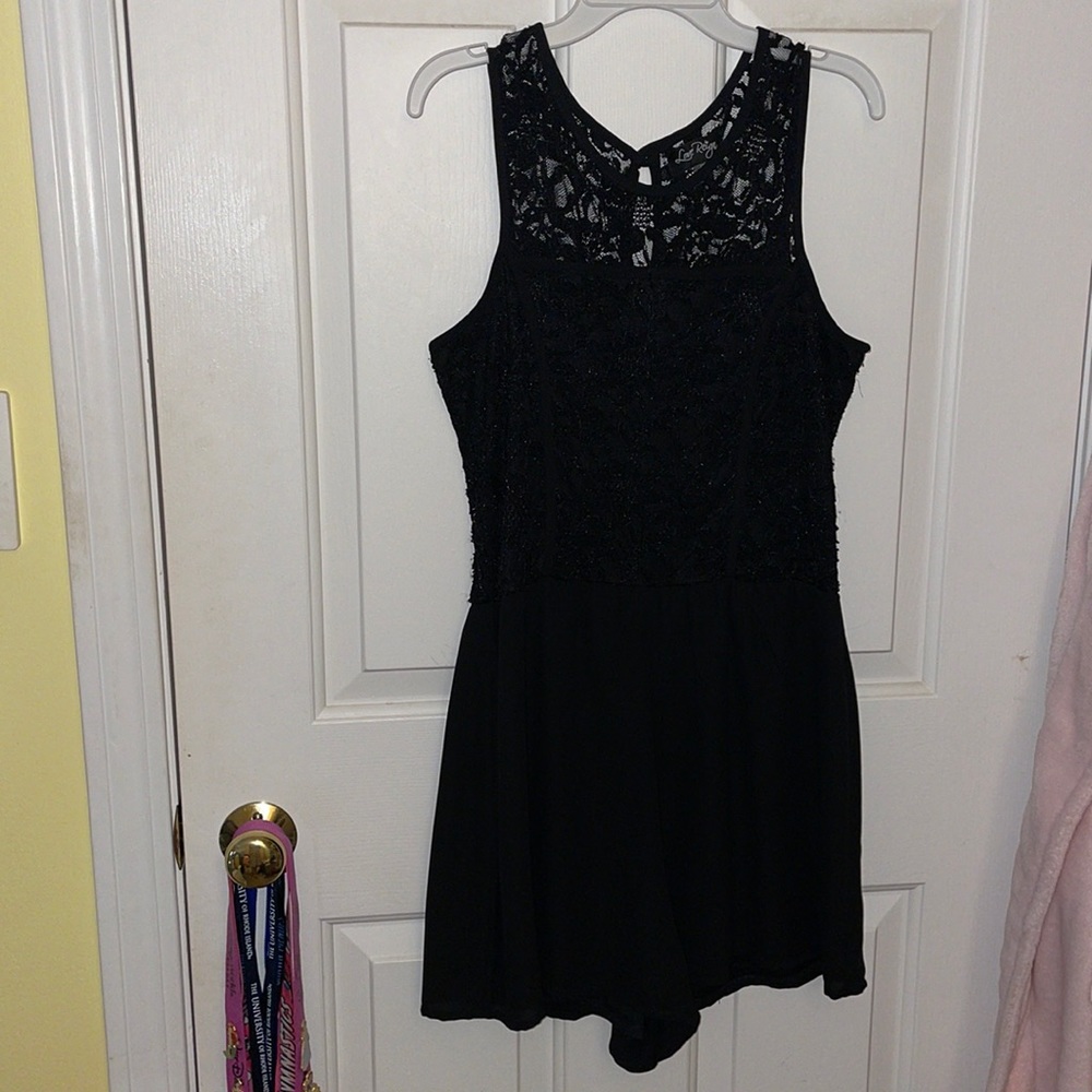 Black Lace Romper
